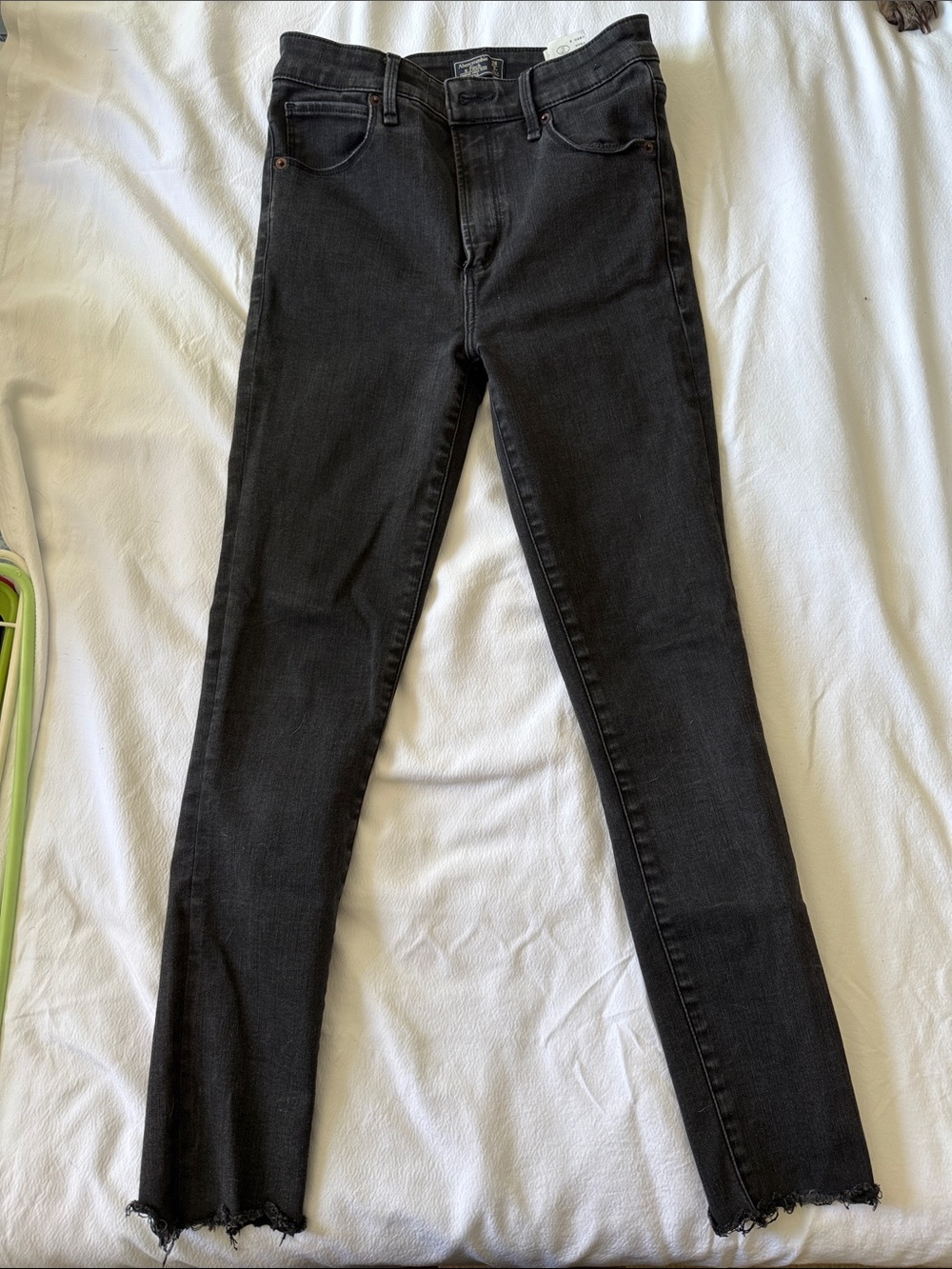 Abercrombie & Fitch Black Skinny High-Rise Jeans